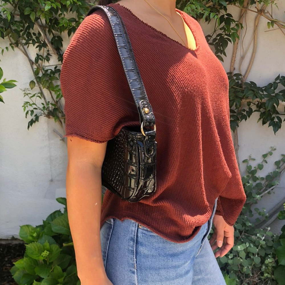Burgundy oversized top - Picture 2 of 3